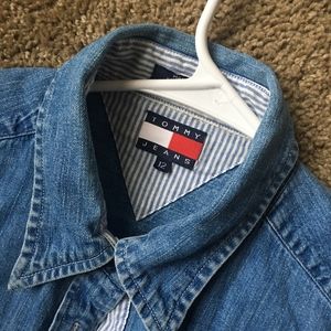 Tommy Hilfiger Vintage Denim Shirt Sz 12